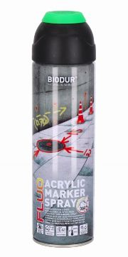 BIODUR Construction marking spray in aerosol package 500 ml - Green